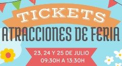 El Ayuntamiento repartir ms de 5.800 tickets para atracciones de feria